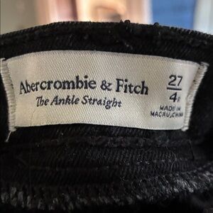 Abercrombie & Fitch Maternity Dark Ankle Straight Jeans